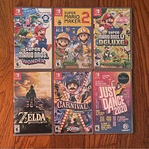 6 Nintendo Switch Games